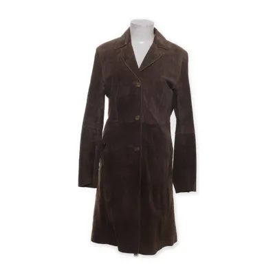Læderfrakke (Brun) fra TCM Læder, Polyester