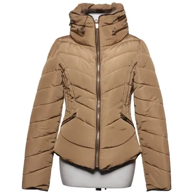 Vinterjakke (Beige) fra Zara Basic Outerwear Akryl, Polyester