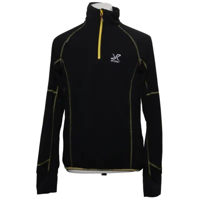 Fleecetrøje (Sort, Gul) fra RVRC Elastan, Polyester