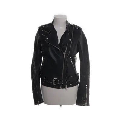 Biker jacket (Black, Red) from Jofama by Kenza Leather, Polyester