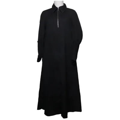 Robe longue (Noir) de COS Coton, Élasthane, Polyamide