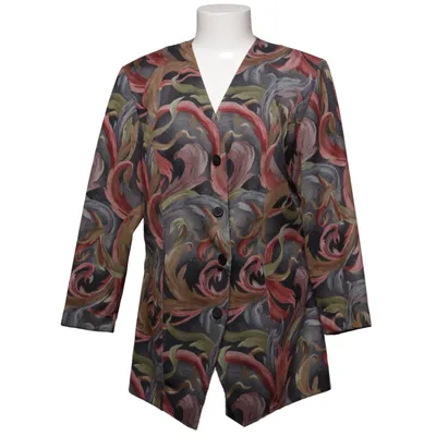 Blazer (Black, Multicolored) from Finn Karelia Polyester
