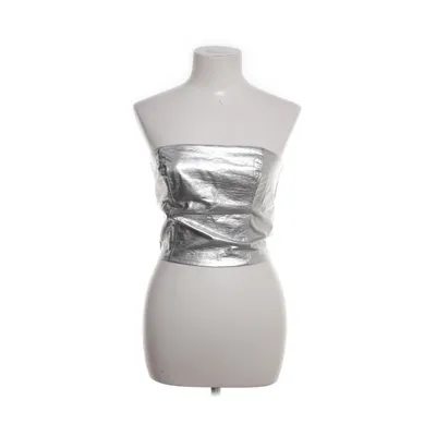 Tubtopp (Silverfärgad) från Gina Tricot Polyester, Polyuretan, Viskos