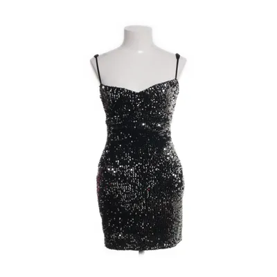 Cocktailkjole (Sort, Sølv) fra Zara Basic Elastan, Polyester