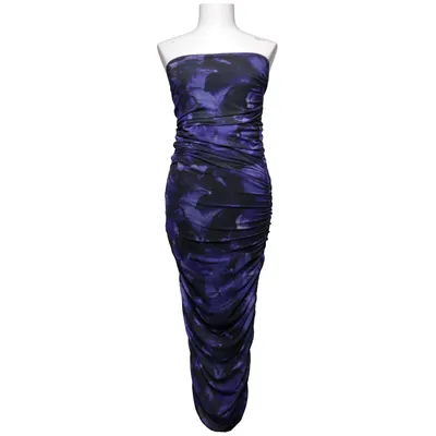 Klänning (Lila, Svart) från Gina Tricot Elastan, Återvunnen polyester