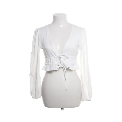 Crop top (White) from Princess Polly Cotton, Elastane