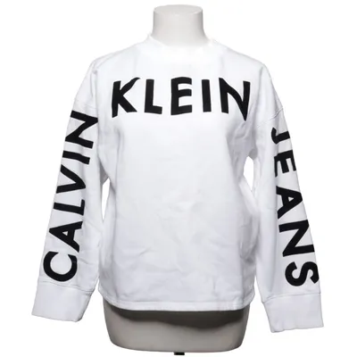 Sweatshirt (Blanc, Noir) de Calvin Klein Jeans Coton, Polyester