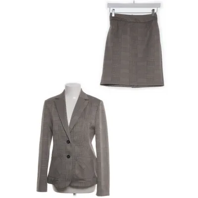 Jakkesæt med nederdel (Beige, Flerfarvet) fra More & More Elastan, Polyester