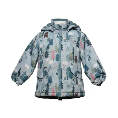 Vinterjakke (Blå, Flerfarvet) fra Lindex Kids Polyester