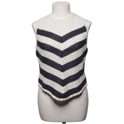 Pull sans manches (Blanc, Bleu) de Holly & Whyte by Lindex Acrylique, Coton
