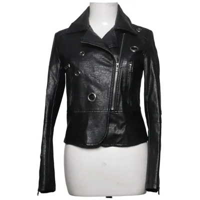 Bikerjakke (Sort) fra Normcore Polyurethan, Viscose