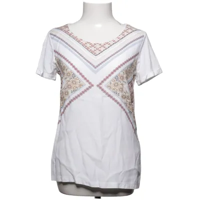 T-shirt (White, Multicolored) from Caroll Cotton, Modal, Viscose