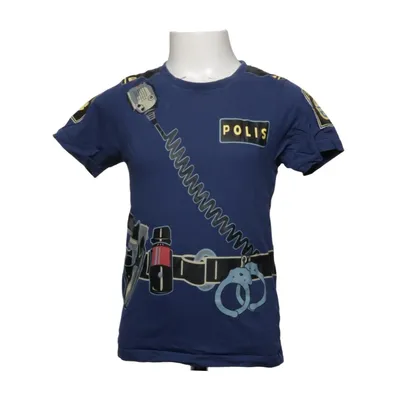 T-shirt (Blauw) van Polisen Katoen