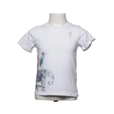 T-shirt (Vit, Flerfärgad) från Name It Elastan, Ekologisk bomull