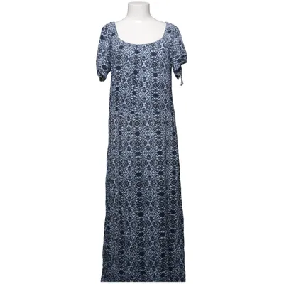 Maxikleid (Blau, Weiß) von Gina Viskose