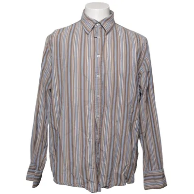 Shirt (Brown, Blue, White) from Victor Cotton, Polyamide