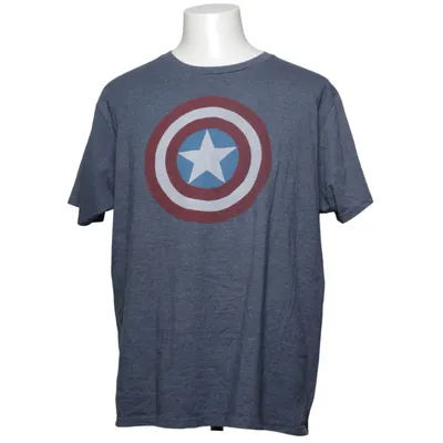 T-shirt (Blå, Rød, Hvid) fra Marvel Bomuld, Polyester