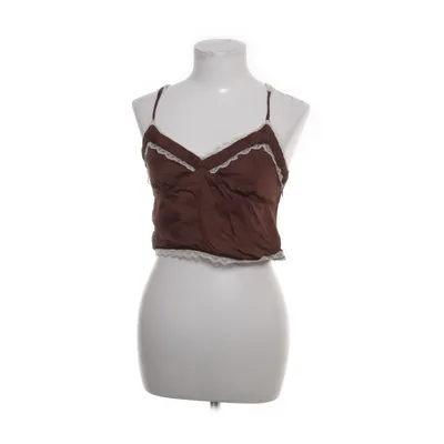 Crop top (Brun, Vit) från Urban Outfitters Modal, Viskos
