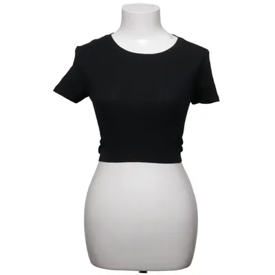Crop Top (Schwarz) von FB Sister Baumwolle, Elasthan
