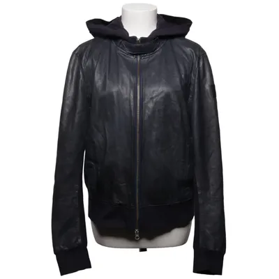 Läderjacka (Svart) från Armani Jeans Bomull, Elastan, Skinn