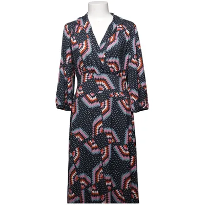 Robe longue (Bleu, Multicolore) de Blutsgeschwister Élasthane, Viscose