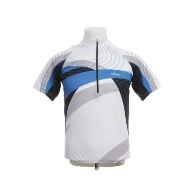 Cykeltröja (Vit, Blå) från Oxylane Elastan, Polyester