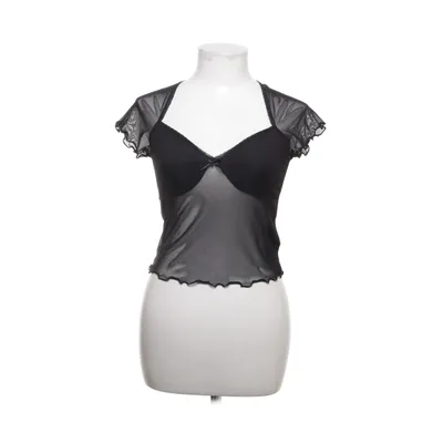 Crop top (Noir) de Divided by H&M Élasthane, Polyester