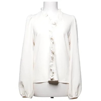 Bluse (Vmalva Ems Ls V-Neck Top Wvn Ga) fra Vero Moda Genanvendt polyester