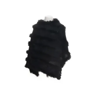 Fur poncho (Black) from Derhy Kids Acrylic, Rabbit fur