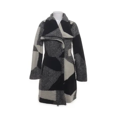Frakke (Sort, Hvid) fra Desigual Polyester, Uld