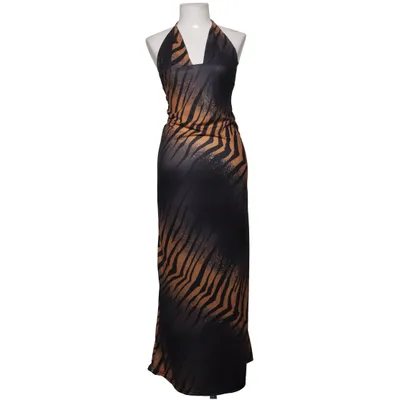 Halterneck dress (Black, Brown) Elastane, Polyester