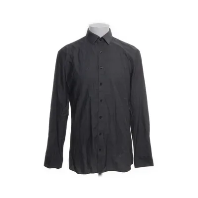 Shirt (Grijs) van Olymp Katoen, Elastaan