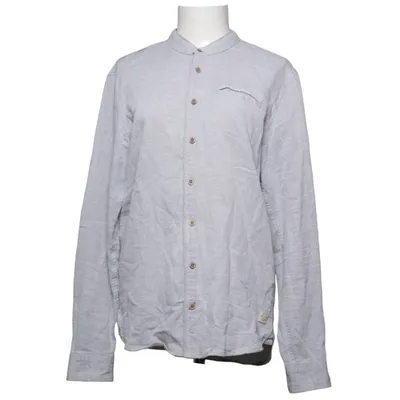 Chemise (Gris) de Blend Denim Coton
