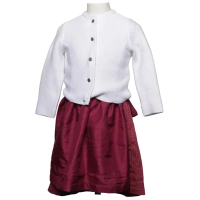 Dirndl (Vit, Lila) från Isar-Trachten Bomull, Polyester