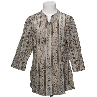 Tunika (Beige, Blå, Brun) fra Fabindia Bomuld