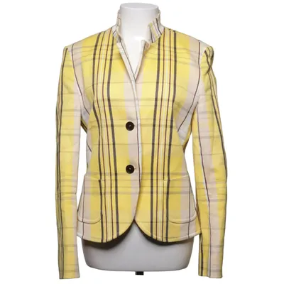 Blazer (Jaune, Noir, Beige) de René Lezard Acétate, Coton, Élasthane, Polyester
