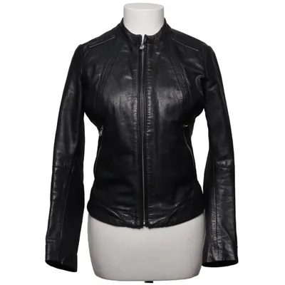 Läderjacka (Svart) från G-Star Raw Bomull, Skinn, Polyester