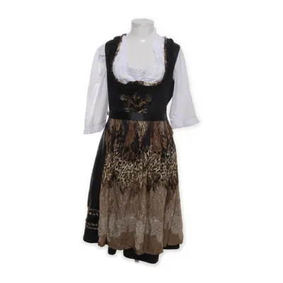 Dirndl (Zwart, Meerkleurig) van Country Line Katoen, Polyester, Konijnenbont