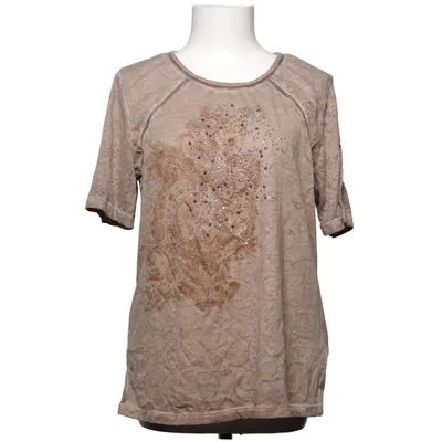 Top (Beige) van Mona Katoen, Polyester