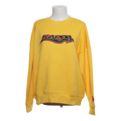 Sweatshirt (Geel, Rood) van PrettyLittleThing x Kappa Katoen, Polyester