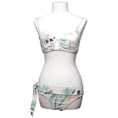 Bikini (Beige, Meerkleurig) van Calvin Klein Swimwear Elastaan, Polyamide