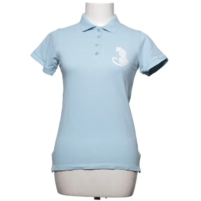 Poloshirt (Blauw) van Cavalli Class Katoen, Elastaan