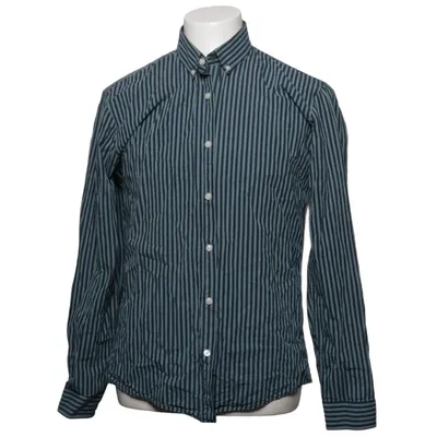 Shirt (Blue, Green) from Lindbergh White Cotton