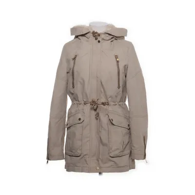 Parka (Beige) fra Bershka Premium Outerwear Bomuld, Elastan, Polyester
