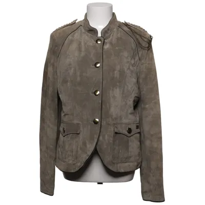 Leather jacket (Green) from Jofama by Kenza Suede, Leather