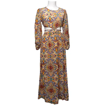 Maxi dress (Yellow, Multicolored)