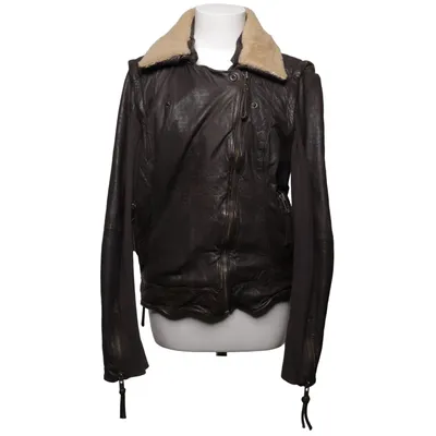 Biker jacket (Brown) from Muubaa Cotton, Leather, Polyester