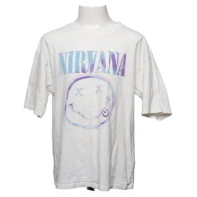 T-shirt (Blanc) de Nirvana Coton
