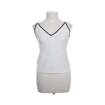 Tank Top (White, Black) from Zara W&B Collection Elastane, Polyester, Viscose