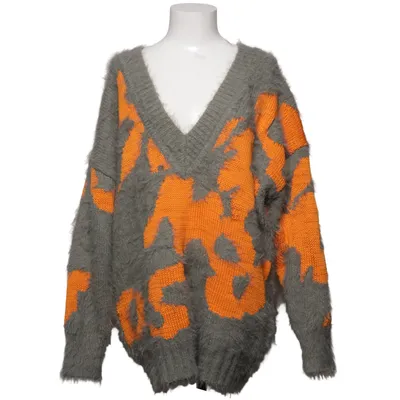 Sweater (Gray, Orange) from H&M Studio Acrylic, Alpaca wool, Polyamide, Polyester